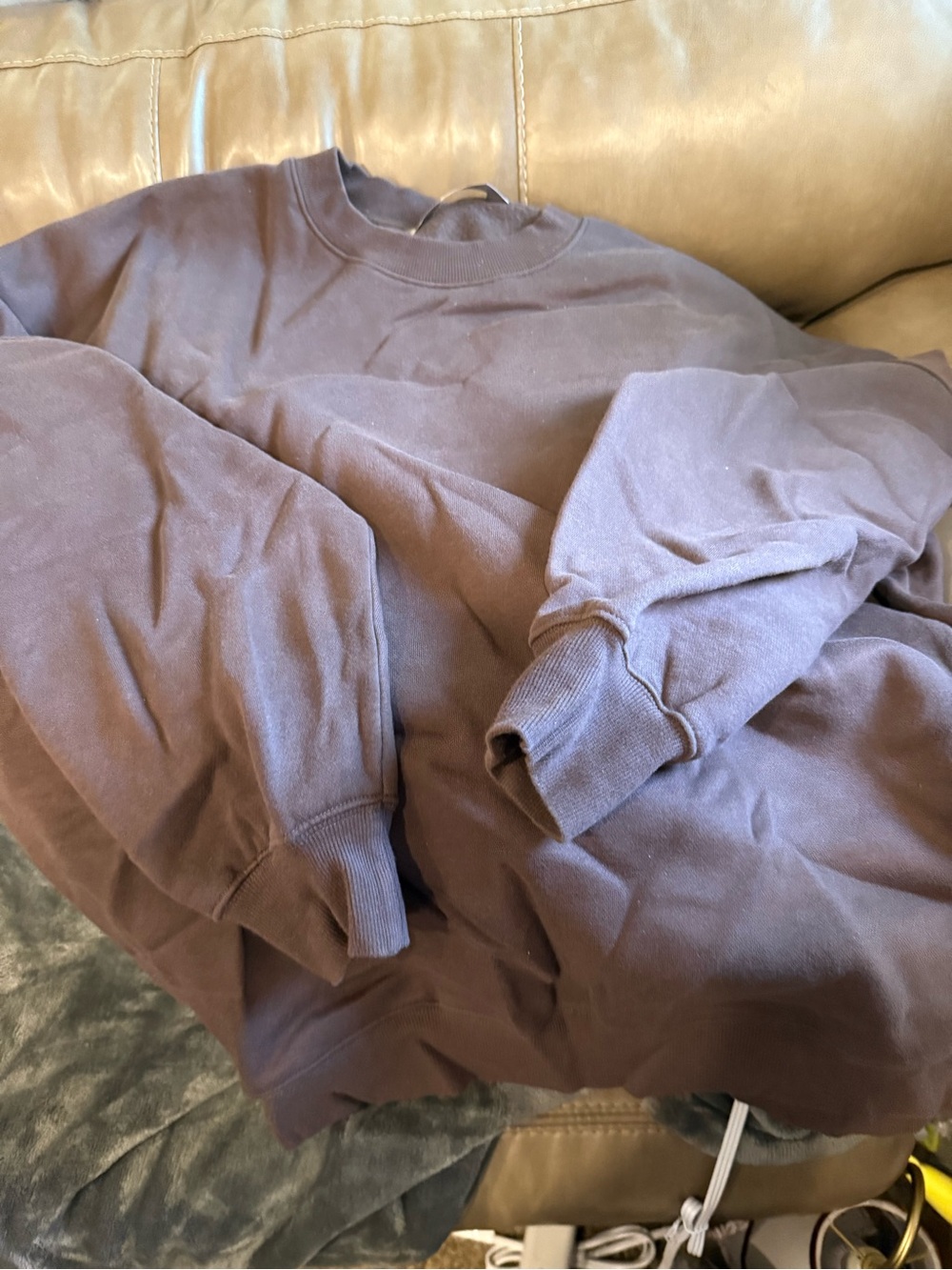 Women’s Tuff Athletic Crewneck Sweat Shirt Brown - Classic Everyday Pullover